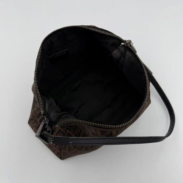Fendi Zucchino Brown Shoulder Bag