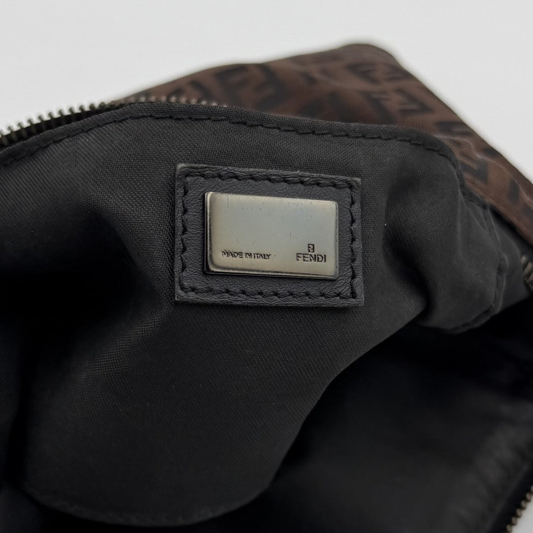 Fendi Zucchino Brown Shoulder Bag