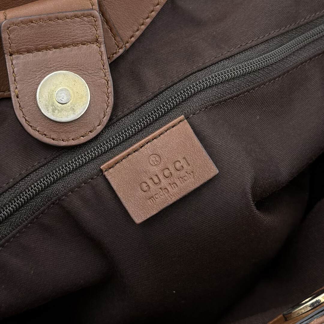 Gucci GG Canvas Sukey Brown Tote Bag