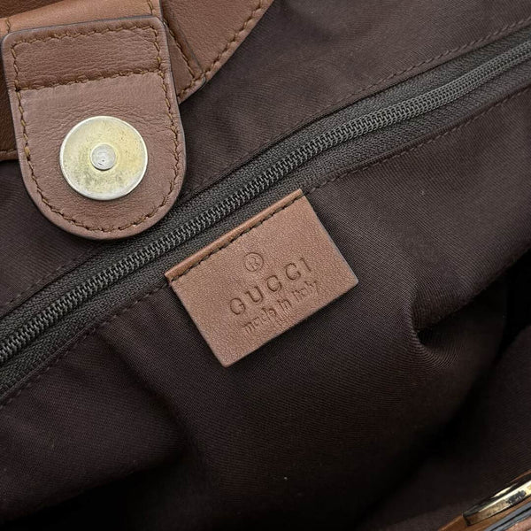 Gucci GG Canvas Sukey Brown Tote Bag