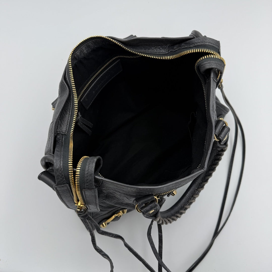 2016 Balenciaga Small City Leather Grey Handbag