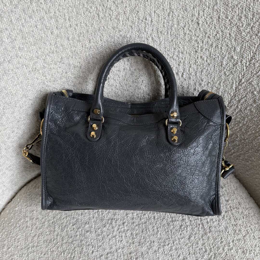 2016 Balenciaga Small City Leather Grey Handbag