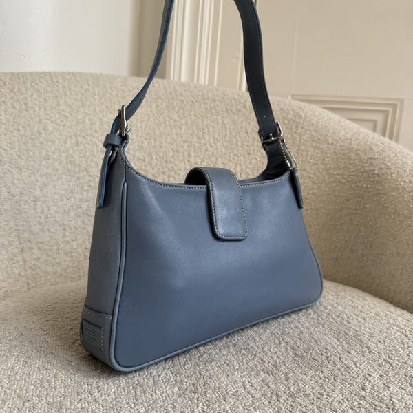 Coach Leather Blue Shoulder Bag