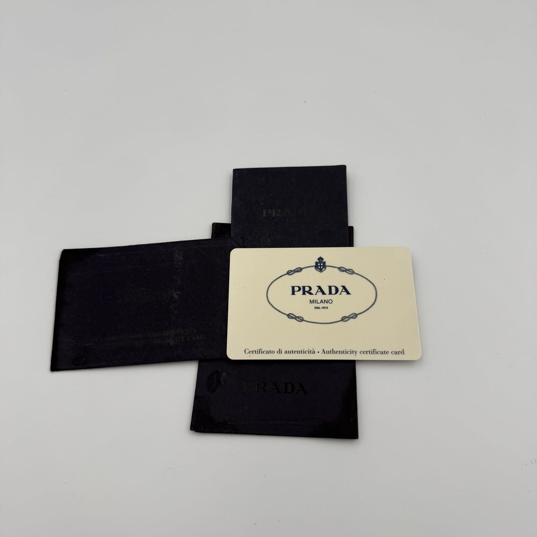 2004 Prada Vitello Daino Leather Black Tote Bag