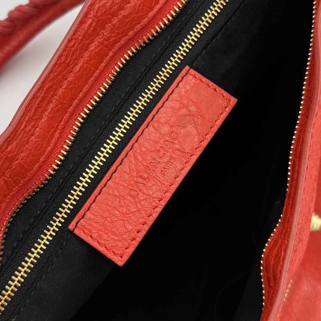 2015 Balenciaga Giant City Leather Red Handbag