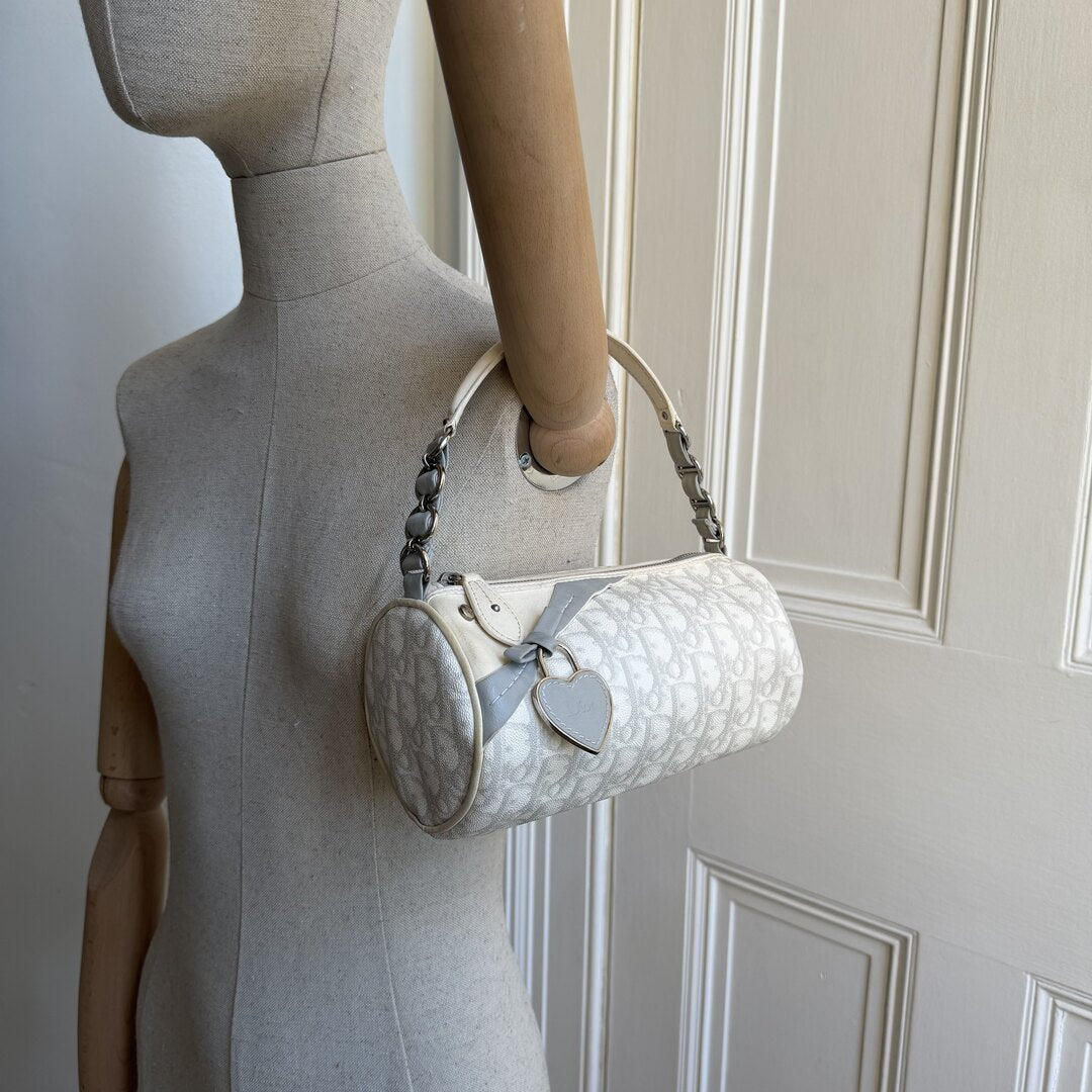 Dior Romantique Trotter White Mini Shoulder Bag