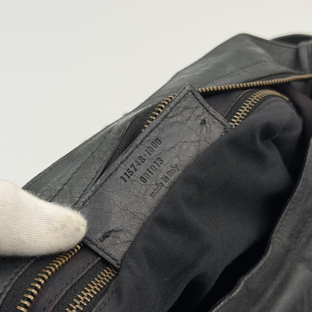 2010 Balenciaga The City Leather Black Bag