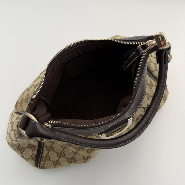 Gucci GG Canvas Abbey Brown Shoulder Bag
