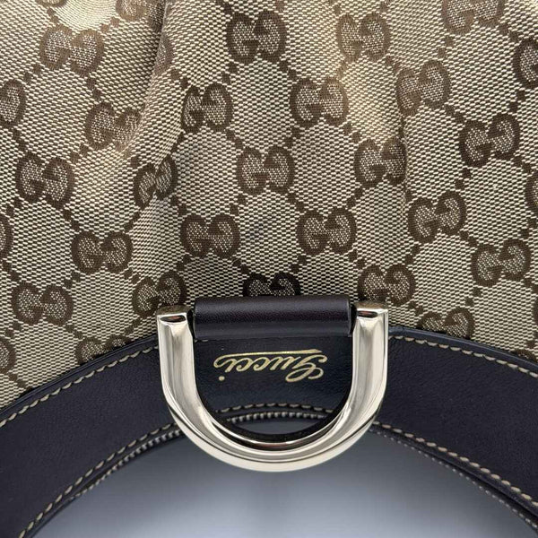 Gucci GG Canvas Abbey Brown Shoulder Bag