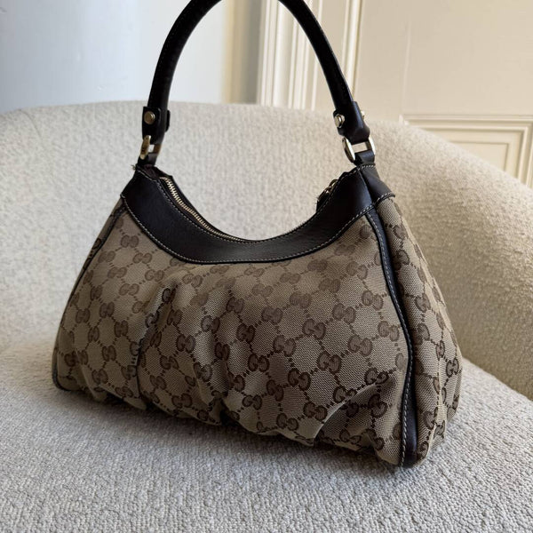 Gucci GG Canvas Abbey Brown Shoulder Bag