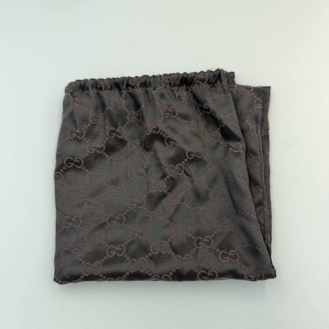 Rare Gucci GG Suede Charmy Boston Brown Shoulder Bag