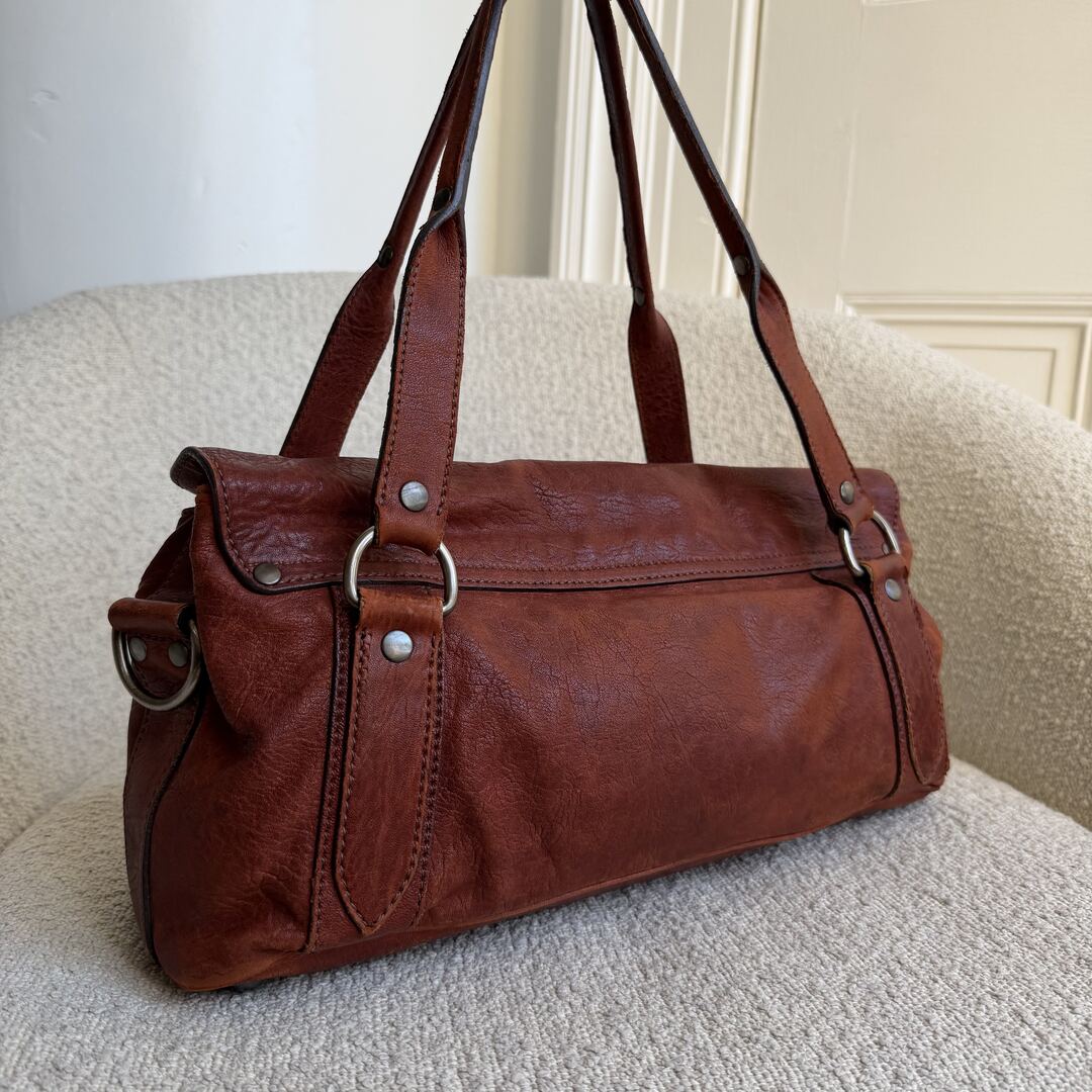 Archive Miu Miu Leather Brown Shoulder Bag