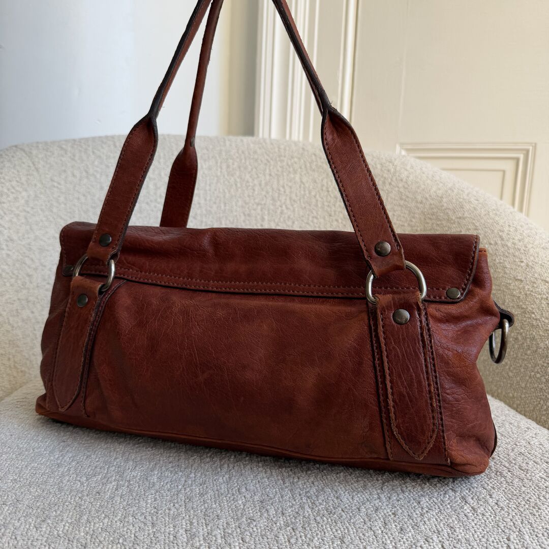 Archive Miu Miu Leather Brown Shoulder Bag