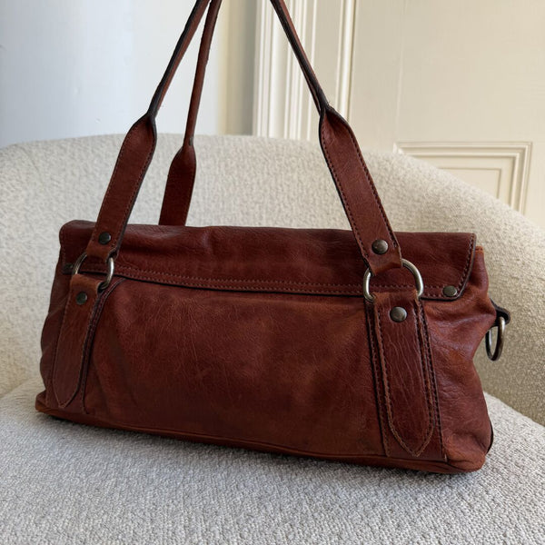 Archive Miu Miu Leather Brown Shoulder Bag