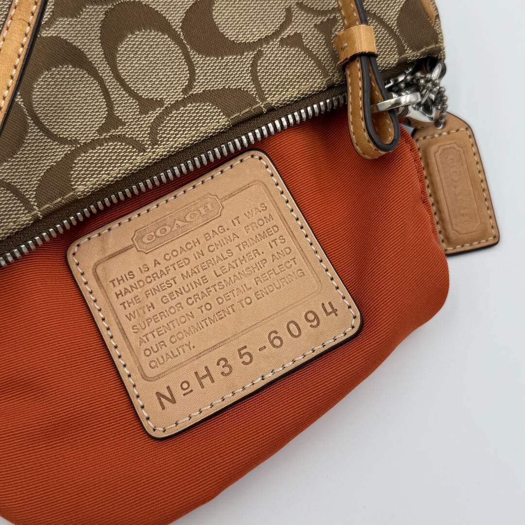 Coach Signature Demi Tan Shoulder Bag