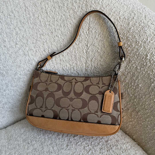 Coach Signature Demi Tan Shoulder Bag
