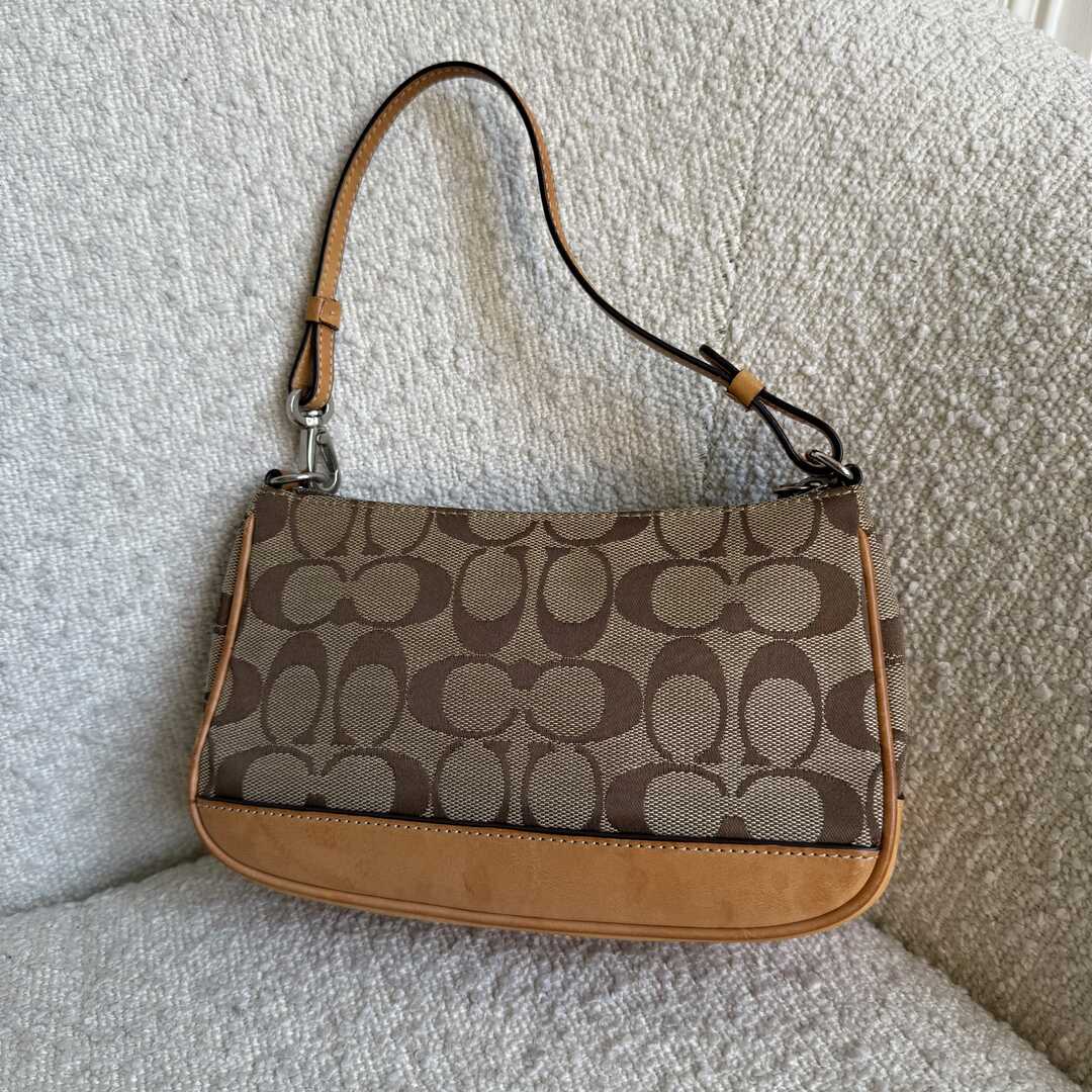 Coach Signature Demi Tan Shoulder Bag