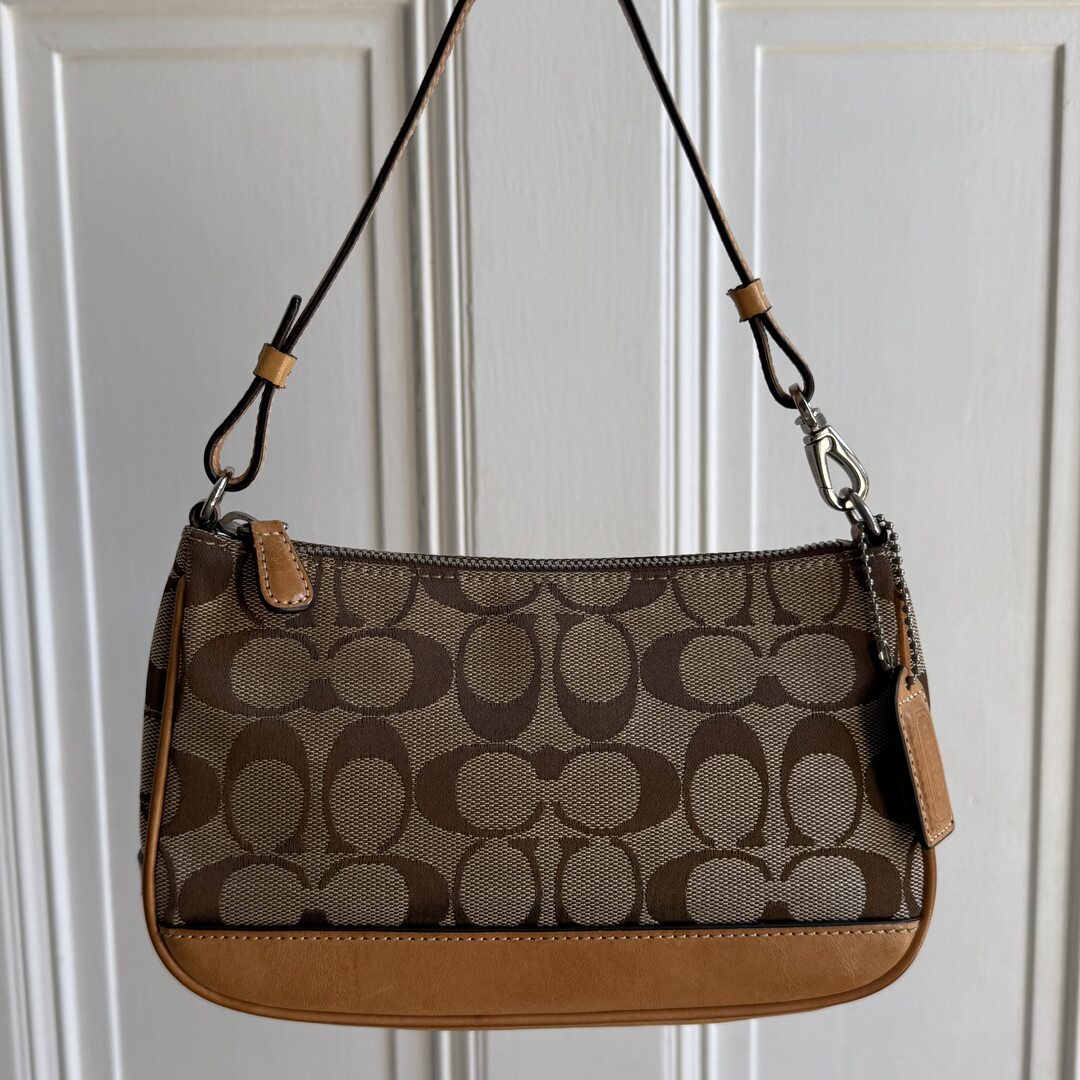 Coach Signature Demi Tan Shoulder Bag