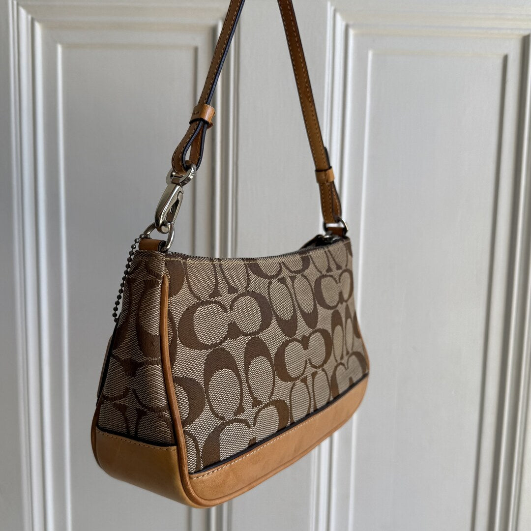 Coach Signature Demi Tan Shoulder Bag