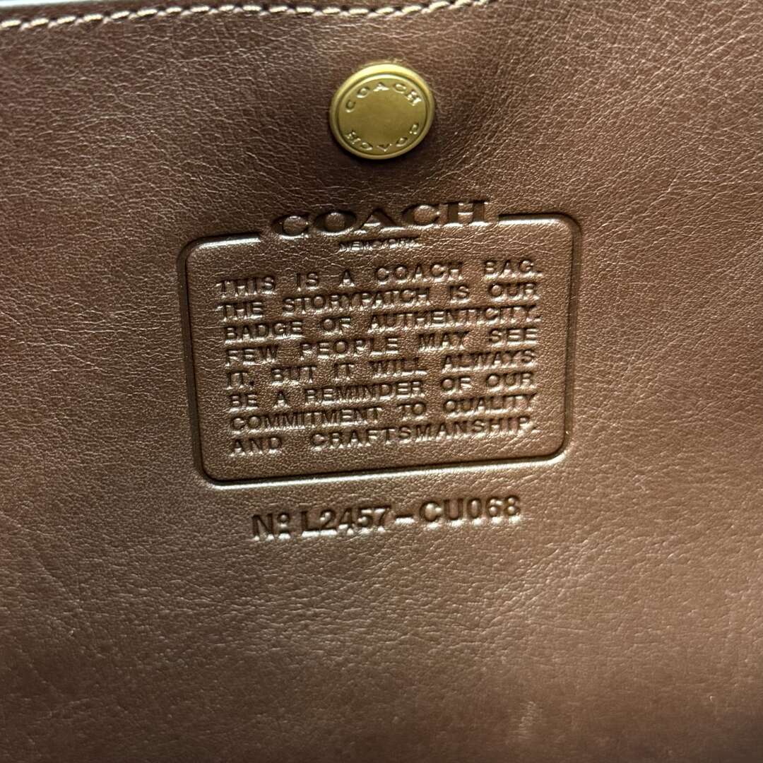 Coach Brooklyn Dark Brown Leather Shoulder Bag