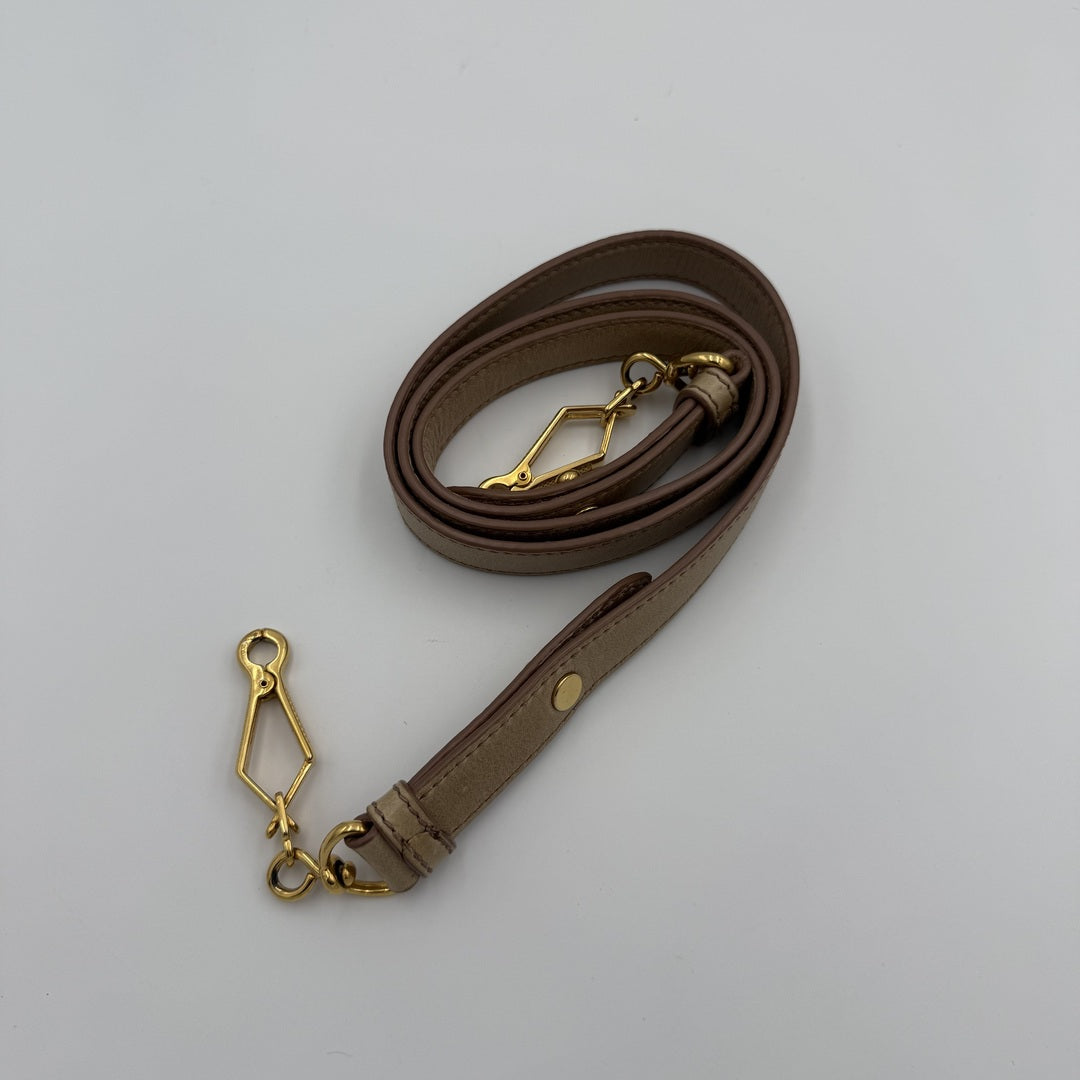 Miu Miu Vitello Beige Leather Handbag