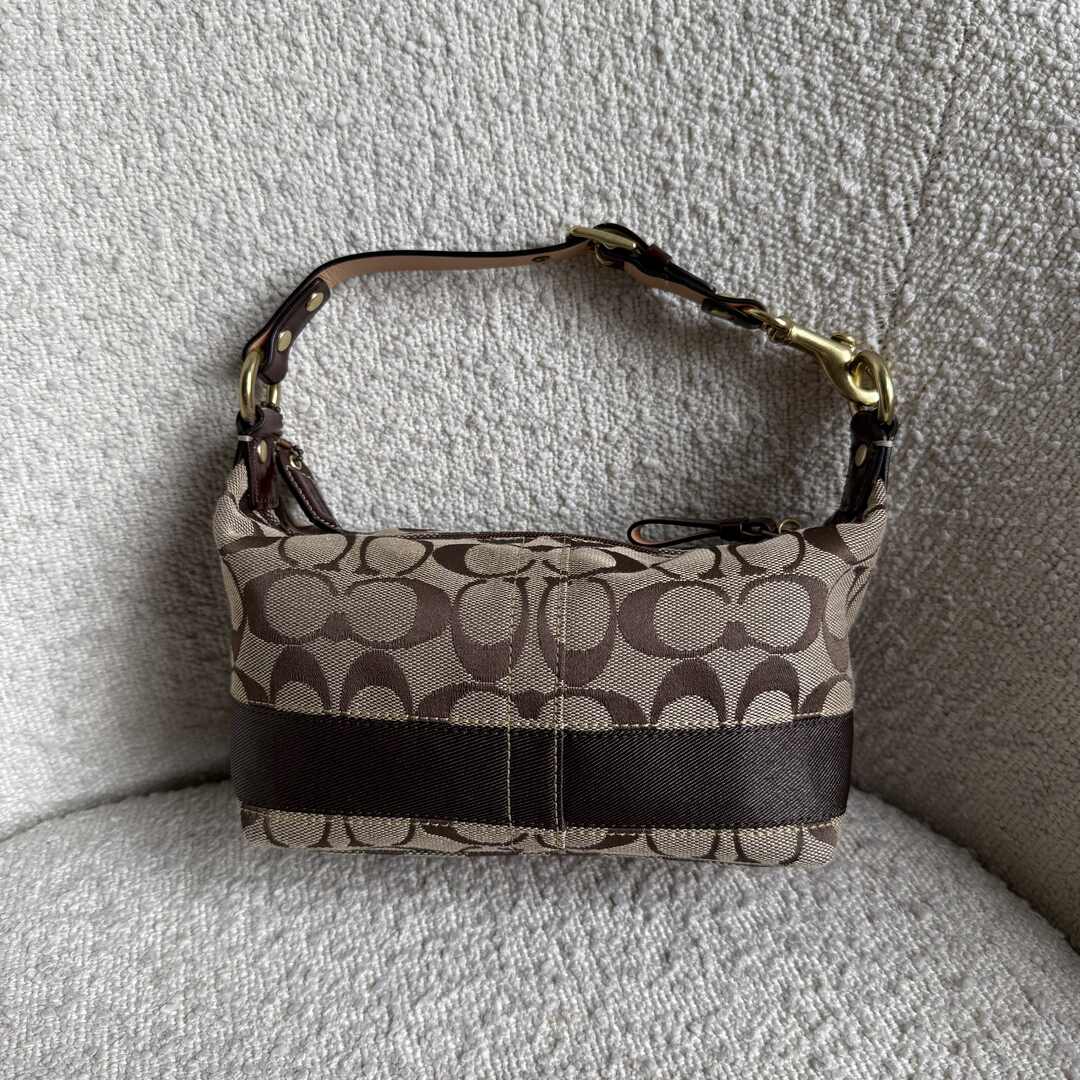 Coach Signature Brown Mini Handbag