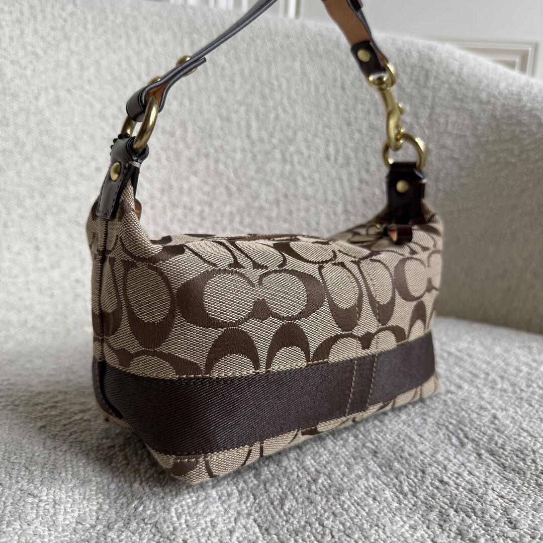 Coach Signature Brown Mini Handbag