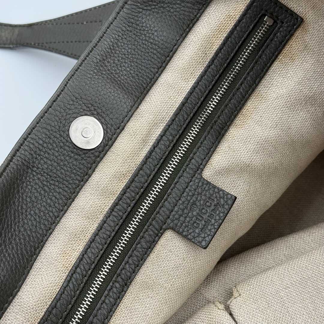 Gucci GG Canvas Horsebit Grey Tote Bag