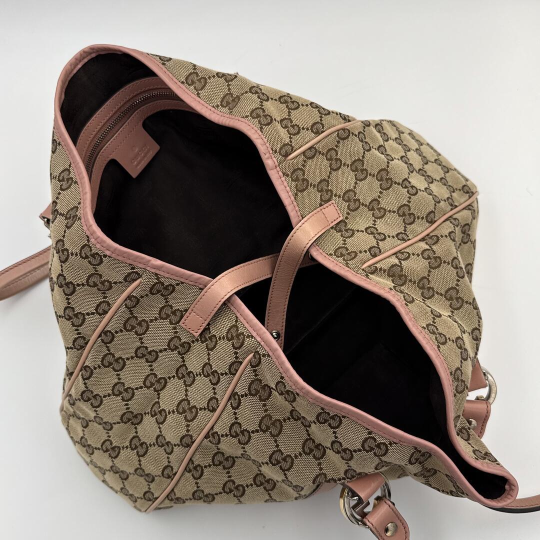 Gucci GG Canvas Pink Twins Tote Bag
