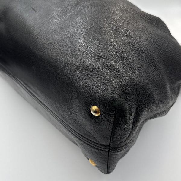 Miu Miu Vitello Leather Black Shoulder Bag