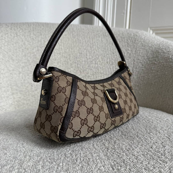 Gucci Mini Abbey D Ring Brown Shoulder Bag