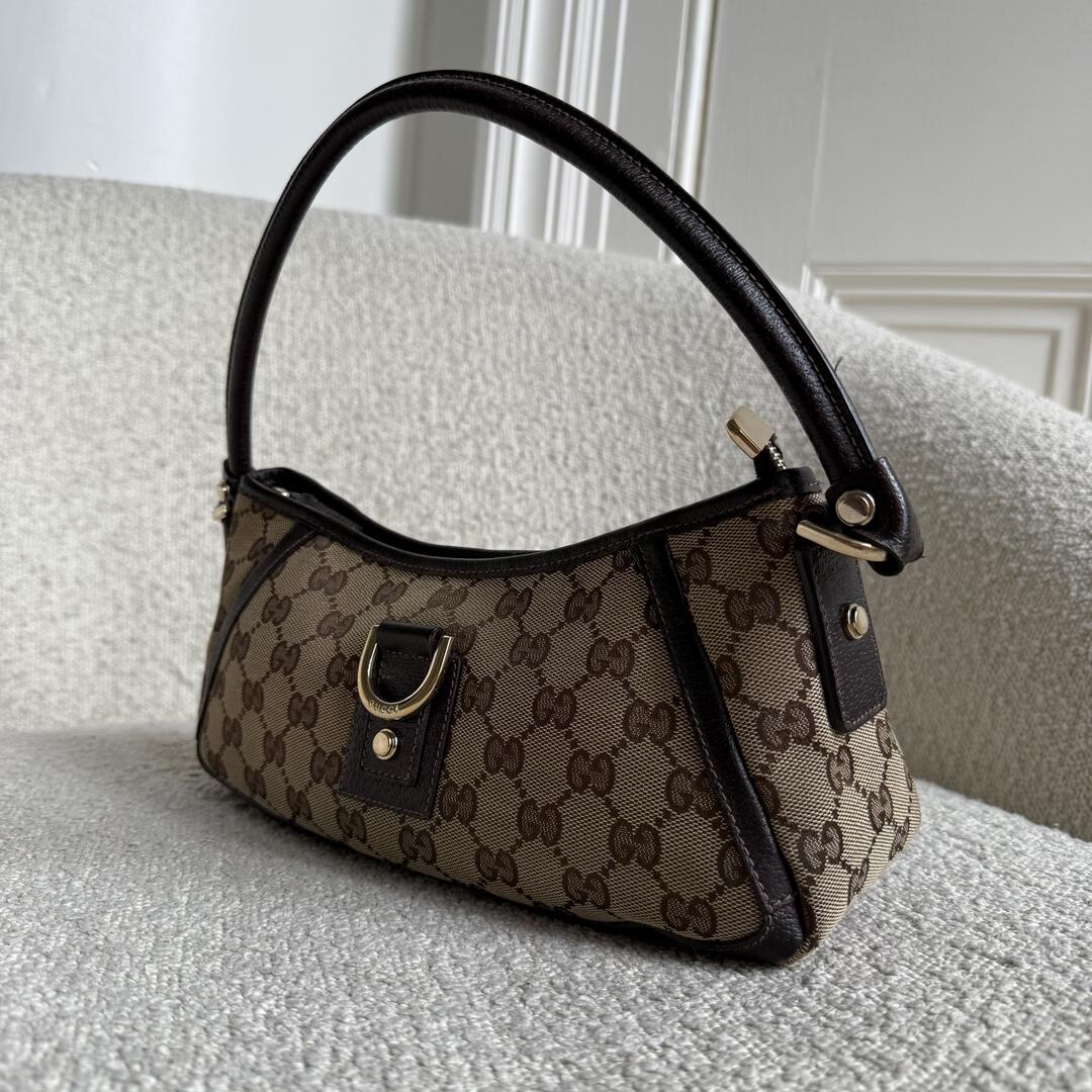 Gucci Mini Abbey D Ring Brown Shoulder Bag