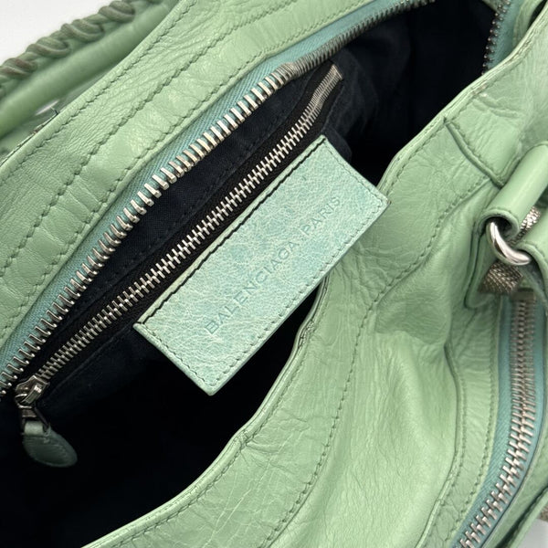 2009 Balenciaga The Giant City 21 Leather Mint Green Bag