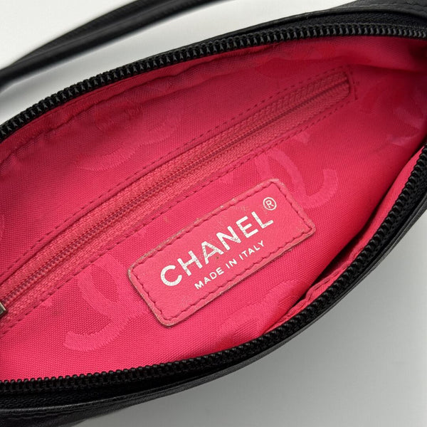 2004 Chanel Cambon Quilted Black Mini Shoulder Bag