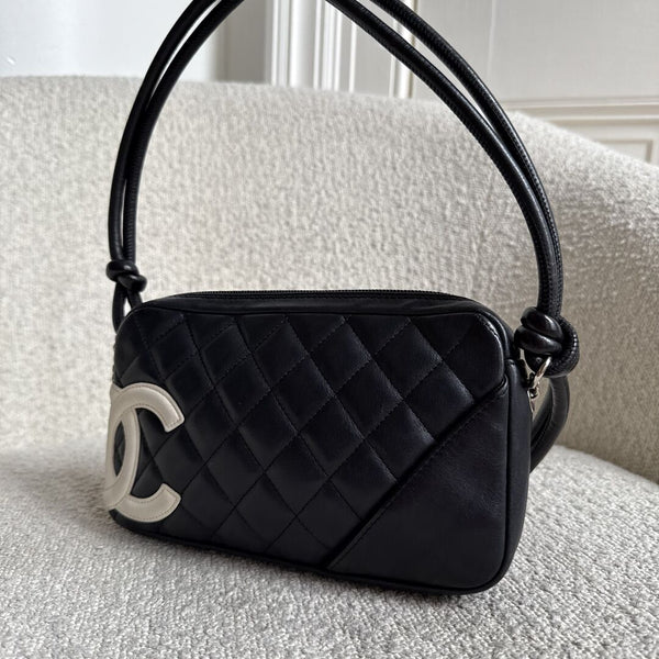 2004 Chanel Cambon Quilted Black Mini Shoulder Bag
