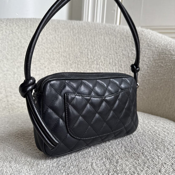 2004 Chanel Cambon Quilted Black Mini Shoulder Bag