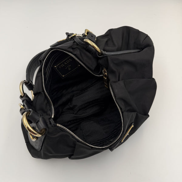 Prada Tessuto Nylon Black Shoulder Bag