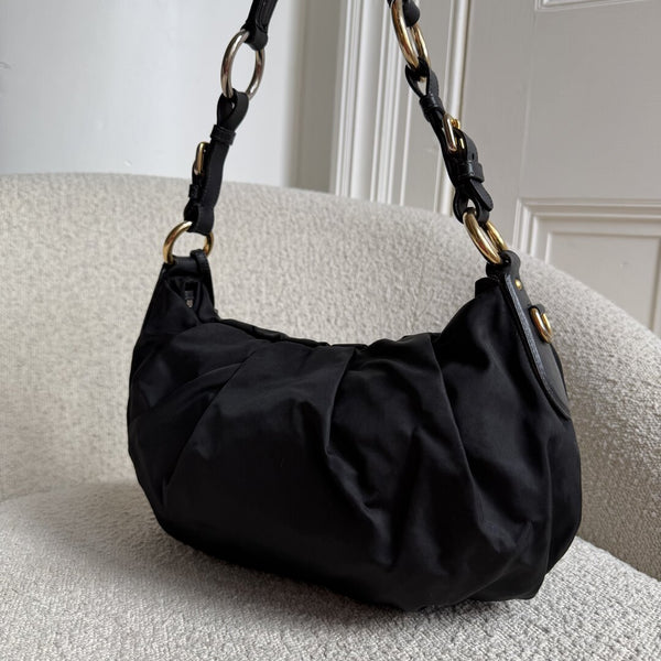 Prada Tessuto Nylon Black Shoulder Bag
