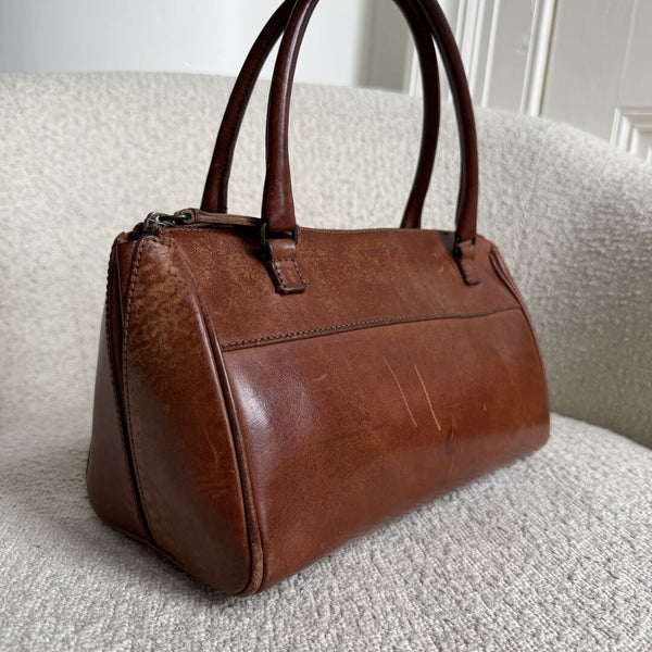 Archive Miu Miu Brown Leather Shoulder Bag
