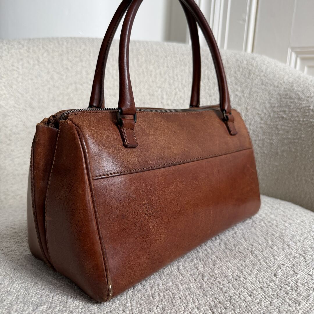 Archive Miu Miu Brown Leather Shoulder Bag