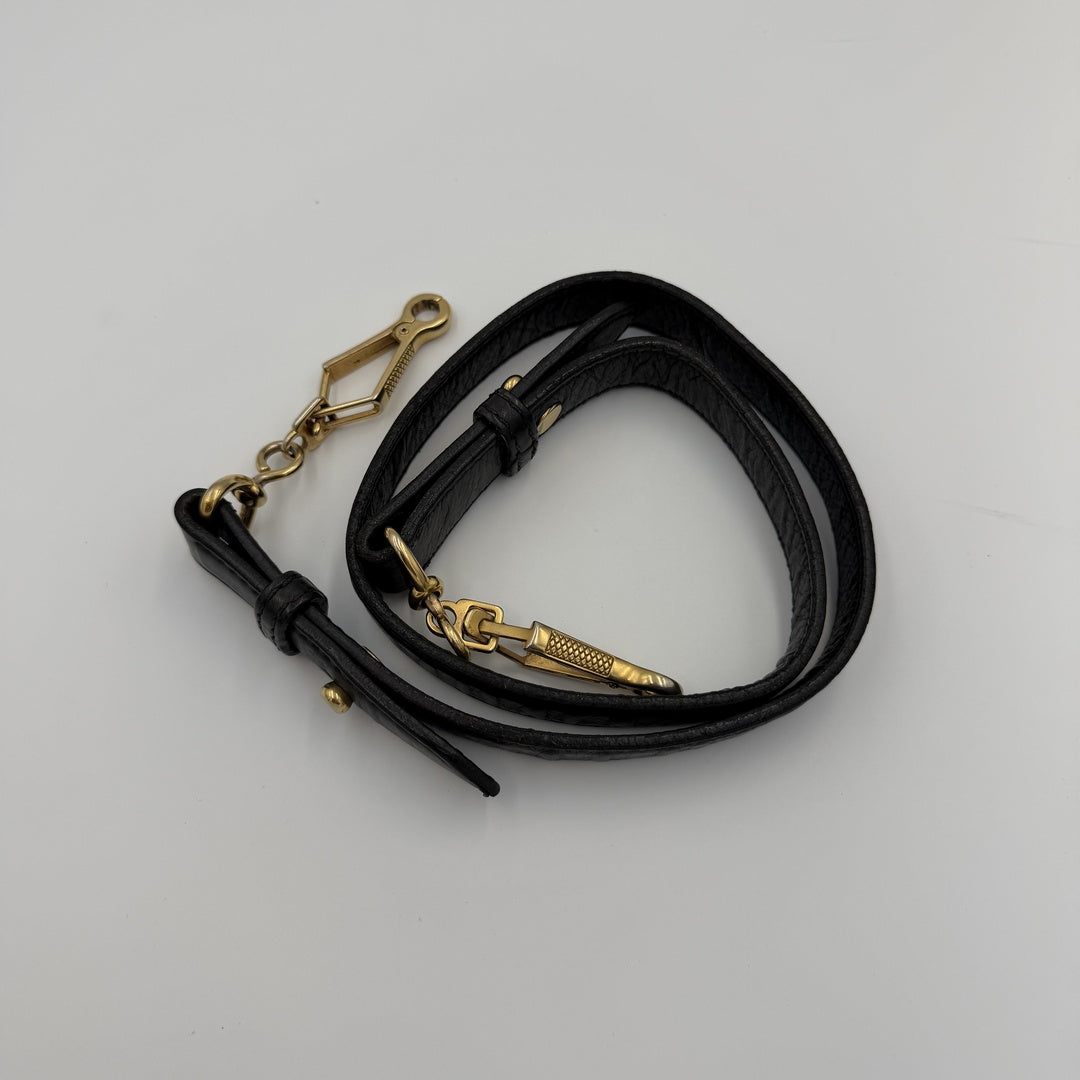 Miu Miu Matelasse Leather Black Shoulder Bag