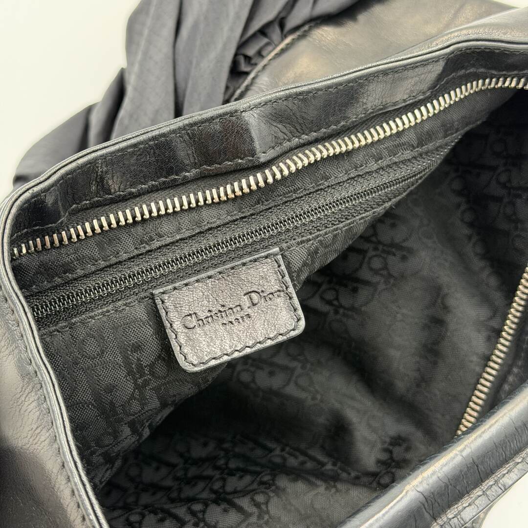 RARE Dior Corset Black Black Leather Shoulder Bag