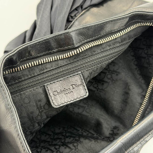 RARE Dior Corset Black Black Leather Shoulder Bag