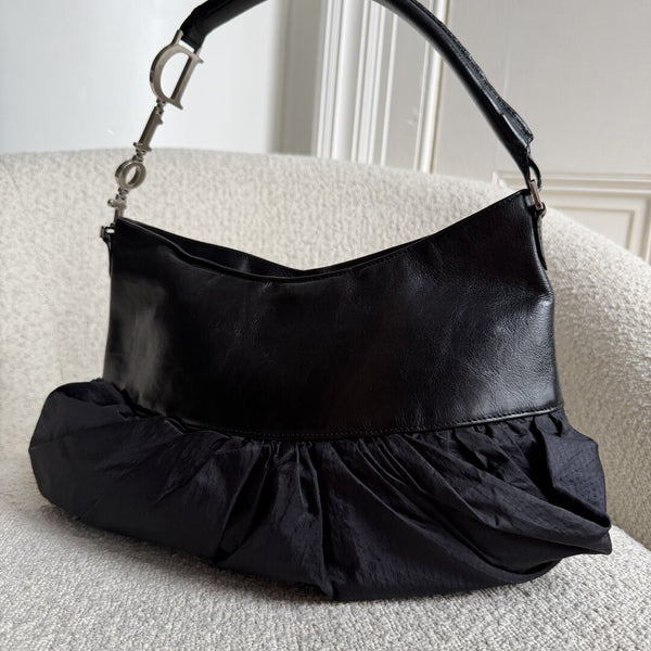 RARE Dior Corset Black Black Leather Shoulder Bag
