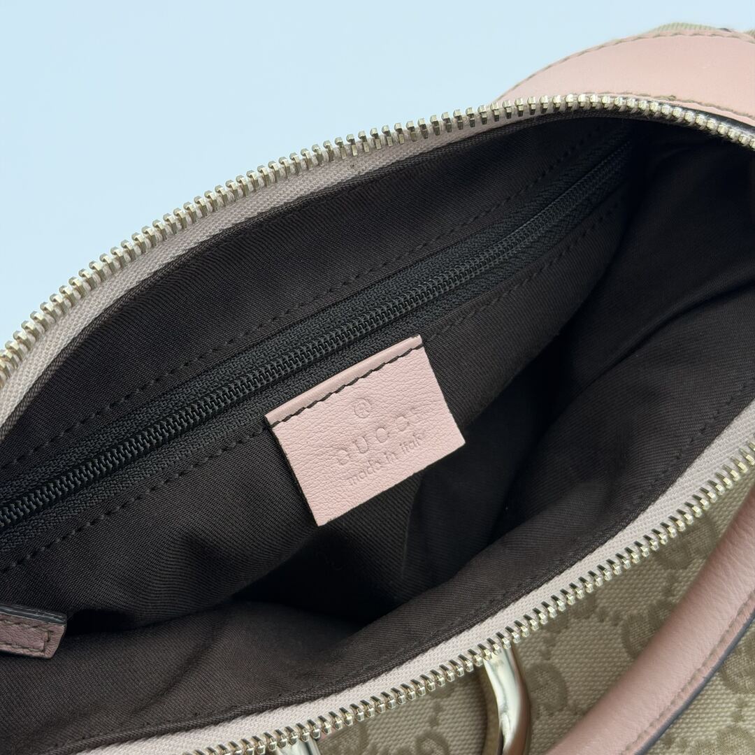 Gucci GG Canvas Abbey Pink Shoulder Bag