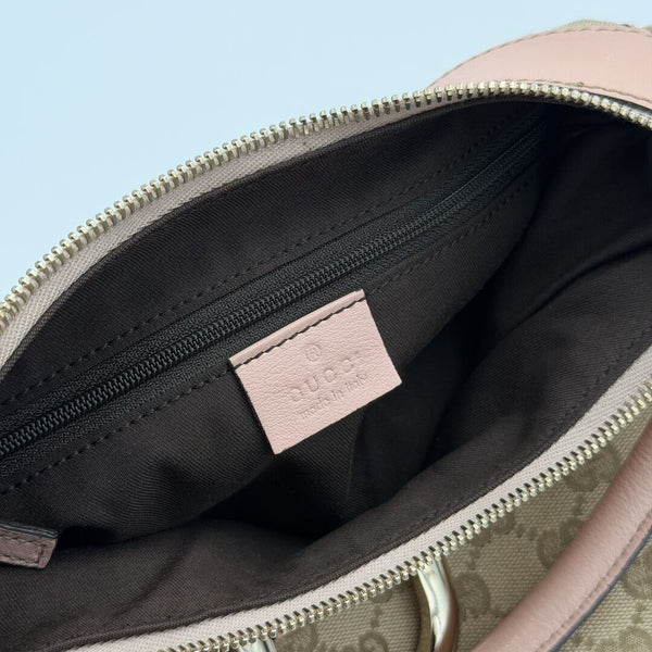 Gucci GG Canvas Abbey Pink Shoulder Bag