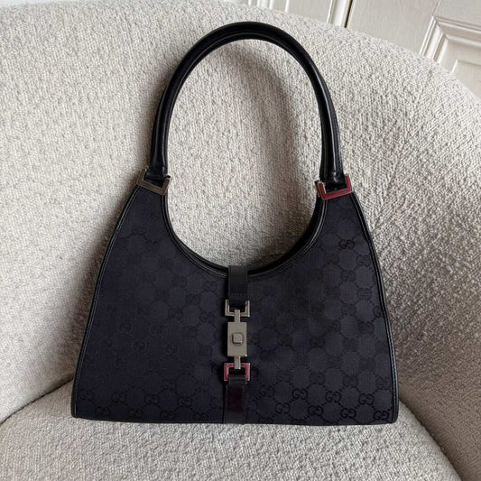 Gucci GG Canvas Jackie Black Handbag