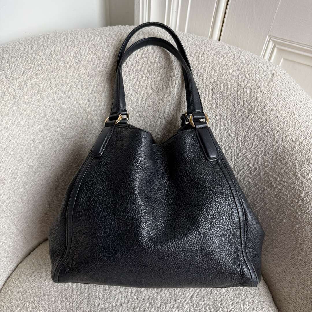 Gucci Soho Leather Black Tote Bag