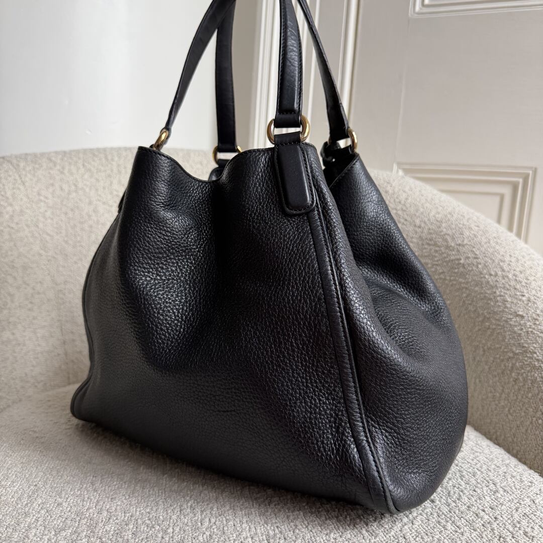 Gucci Soho Leather Black Tote Bag