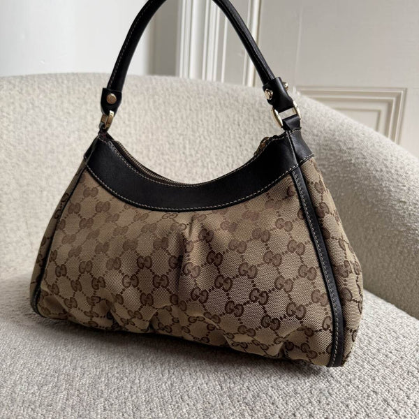 Gucci GG Canvas Abbey Brown Shoulder Bag